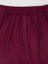 Girl's' Wine Kurta Set With Dupatta